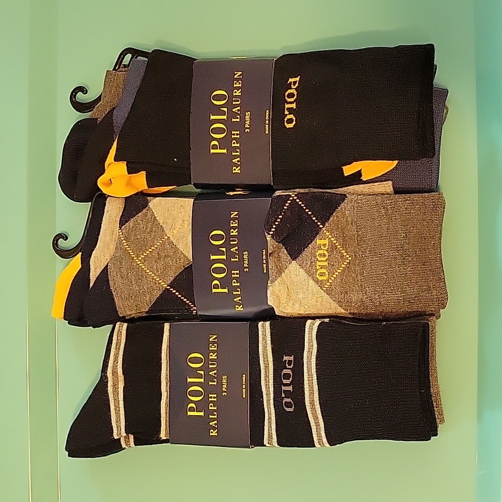Polo ralph lauren socks 3pair per pack 3 packs!
